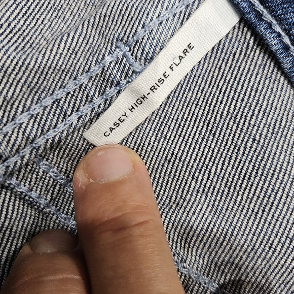 rag & bone Blue Flare Jeans - Picture 6 of 7